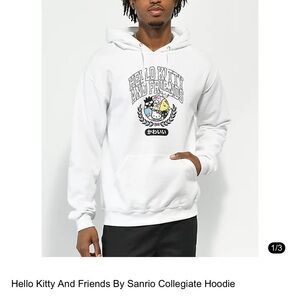 Sanrio White Hello Kitty Collegiate Hoodie